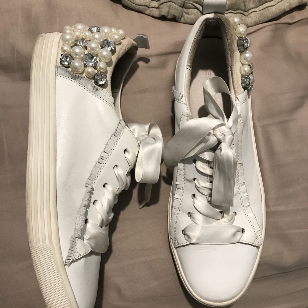 Kennell and smengher embellished leather sneakers
